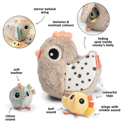 Done by Deer Aktivitetslegetøj>Aktivitetslegetøj - Clucky - Sand