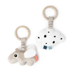 Done by Deer Barnevognskæder & -Legetøj|Cozy Loungers>Aktivitetsophæng 2 stk. - Happy clouds - Sand