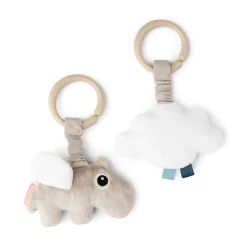 Done by Deer Barnevognskæder & -Legetøj|Cozy Loungers>Aktivitetsophæng 2 stk. - Happy clouds - Sand