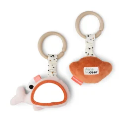 Done by Deer Barnevognskæder & -Legetøj|Cozy Loungers>Aktivitetsophæng 2 stk. - Wally - Pudder