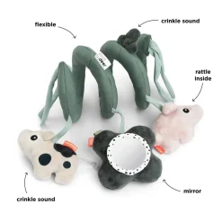 Done by Deer Barnevognskæder & -Legetøj|Aktivitetslegetøj>Aktivitetsspiral - Tiny farm - Grøn