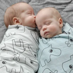 Done by Deer Stofbleer & Svøb>Babysvøb 2 stk. - Contour - Blå