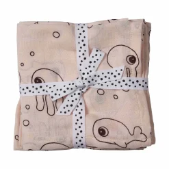 Done by Deer Stofbleer & Svøb>Babysvøb 2 stk. - Sea friends - Pudder