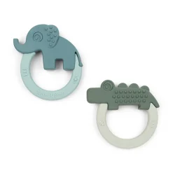 Done by Deer Bideringe Og Rangler>Bidering 2 stk. - Deer friends - Grøn/Blå