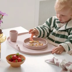 Done by Deer Dækkeservietter|Service>Dækkeserviet med høj kant i silikone - Elphee - Pudder