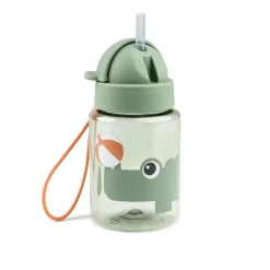 Done by Deer Drikkeflasker|Flasker & Kopper>Drikkedunk m/sugerør - Playground - - 280 ml Grøn