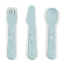 Done by Deer Bestik|Service>Foodie bestiksæt - Happy dots - Blå