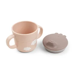 Done by Deer Spisesæt|Service>Foodie første spisesæt m/sugekop - Happy clouds - Pudder