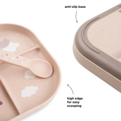 Done by Deer Service>Foodie inddelt tallerken - Happy clouds - Pudder