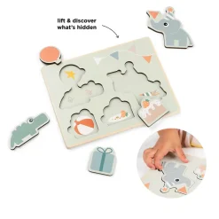 Done by Deer Trælegetøj|Bøger & Puslespil>Første lagpuslespil - Celebration - Farvemix