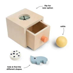 Done by Deer Trælegetøj|Aktivitetslegetøj>Gem&Find boks - Nozo - Farvemix