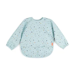 Done by Deer Hagesmække>Hagesmæk m/ærmer og lomme - Happy dots - Blå