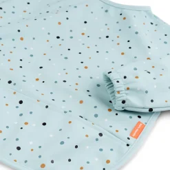 Done by Deer Hagesmække>Hagesmæk m/ærmer og lomme - Happy dots - Blå