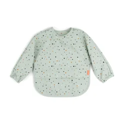 Done by Deer Hagesmække>Hagesmæk m/ærmer og lomme - Happy dots - Grøn