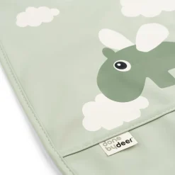 Done by Deer Hagesmække>Hagesmæk m/velcro - Happy Clouds - Grøn