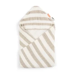 Done by Deer Bad Tid & Indretning>Håndklæde m/ hætte - Stripes - Sand