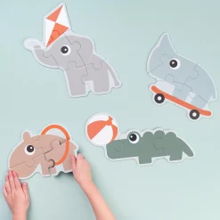 Done by Deer Bøger & Puslespil|Aktivitetslegetøj>Jigsaw puslespil - Playground - Farvemix