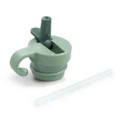 Done by Deer Drikkeflasker|Flasker & Kopper>Låg & sugerør - Metalflaske - Croco - Grøn