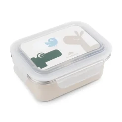 Done by Deer Madkasser>Madkasse i rustfrit stål - Lalee/Croco - Sand