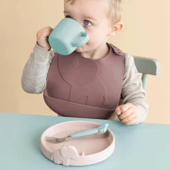 Done by Deer Hagesmække>Peekaboo hagesmæk 2-pak - Elphee - Pudder