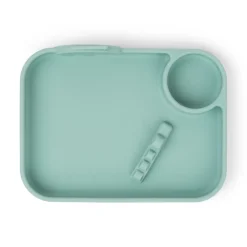 Done by Deer Service>Peekaboo inddelt tallerken - Deer friends - Blå