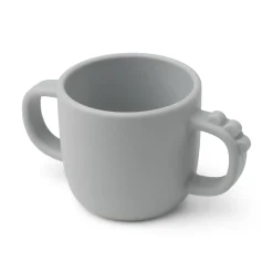 Done by Deer Service|Flasker & Kopper>Peekaboo kop med 2 håndtag - Croco - Grå