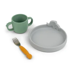 Done by Deer Spisesæt>Peekaboo spisesæt - Deer friends - Farvemix