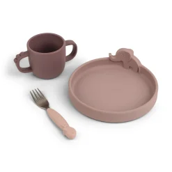 Done by Deer Spisesæt>Peekaboo spisesæt - Deer friends - Pudder