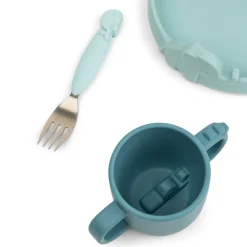 Done by Deer Spisesæt>Peekaboo spisesæt - Deer friends - Blå