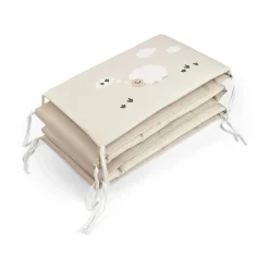 Done by Deer Sengetøj Til Baby>Polstret sengerand - Tiny farm - Sand