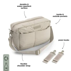 Done by Deer Pusletasker>Quiltet barnevognstaske - Sand