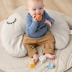 Done by Deer Trælegetøj|Aktivitetslegetøj>Sanseklodser 4 stk. - Birdee - Farvemix