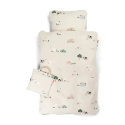 Done by Deer Sengetøj Til Baby>Sengesæt baby INT/DK - Tiny farm - Sand