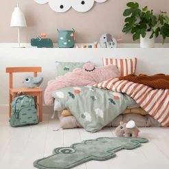 Done by Deer Sengetøj Til Baby>Sengesæt junior - Happy clouds - Grøn