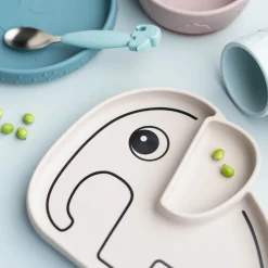 Done by Deer Service>Silicone Stick&Stay tallerken - Elphee - Sand