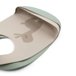 Done by Deer Hagesmække>Silikone hagesmæk 2-pak - Lalee - Sand/Grøn