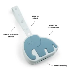 Done by Deer Sutteholdere>Silikone sutteholder - Elphee - Blå