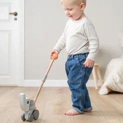 Done by Deer Trælegetøj|Trækdyr Og Gåvogne>Skubbedyr - Elphee - Grå