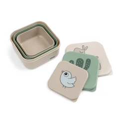 Done by Deer Madopbevaring|Snack Tid>Snackbokse 3 stk. - Lalee - Sand mix