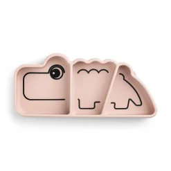 Done by Deer Service>Stick & Stay snacktallerken - Croco - Pudder