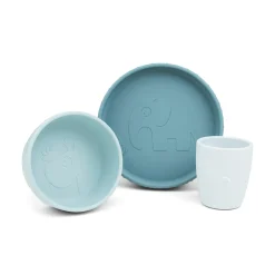 Done by Deer Spisesæt>Stick&Stay spisesæt - Deer friends - Blå