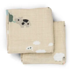 Done by Deer Stofbleer & Svøb>Stofble 2 stk. - Tiny farm - Sand