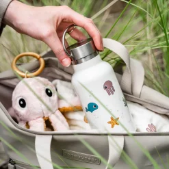 Done by Deer Varmt & Koldt|Drikkeflasker>Termoflaske rustfrit stål - Sea friends - - 350 ml Beige