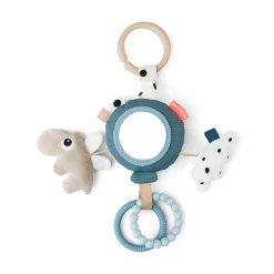 Done by Deer Barnevognskæder & -Legetøj|Aktivitetslegetøj>To go aktivitetsspejl - Happy clouds - Blå