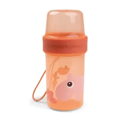 Done by Deer Snack Tid|Madopbevaring>To go 2-way snackbøtte L - Ozzo - Papaya