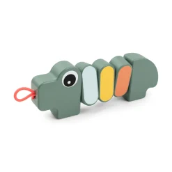 Done by Deer Trælegetøj|Aktivitetslegetøj>Tvist & drej legetøj - Croco - Grøn