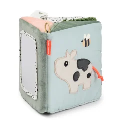 Done by Deer Aktivitetslegetøj>Udfoldeligt sensorisk spejl - Tiny farm - farvemix Colour mix